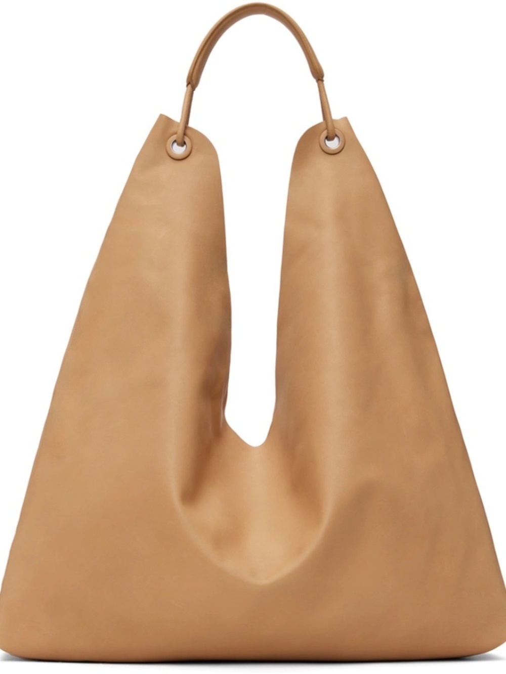 The Row Bindle 3 Tote Bag – Pristine Buffed Nappa Lambskin – Beige